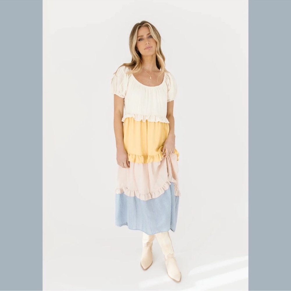 ray of sunshine midi dress
